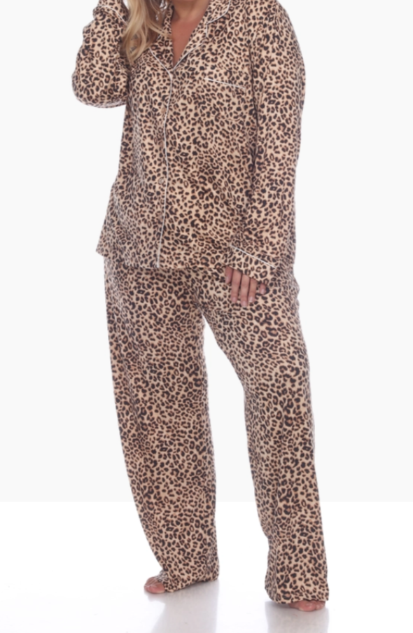 Lets Talk About Fun Pajama Set in Chocolate Fudge